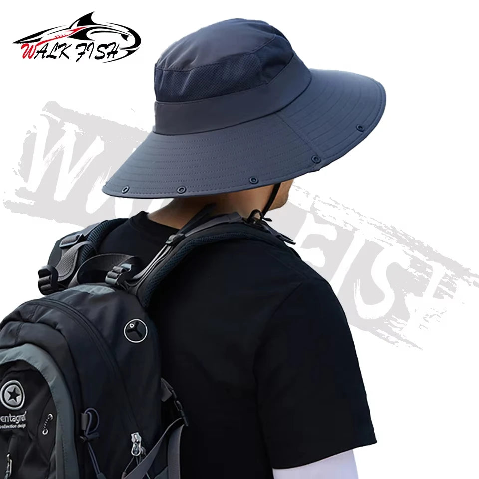Summer Fishing Cap with UV Protection & Waterproof Mesh Peaceful Pleasures Health and Wellness