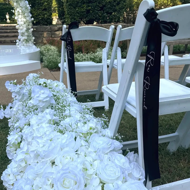 4-Pack Satin Ribbon Chair Bows | Wedding & Bridal Decor
