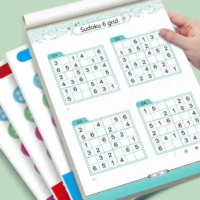Sudoku Book Beginner Children Elementary School Student Four Six Nine