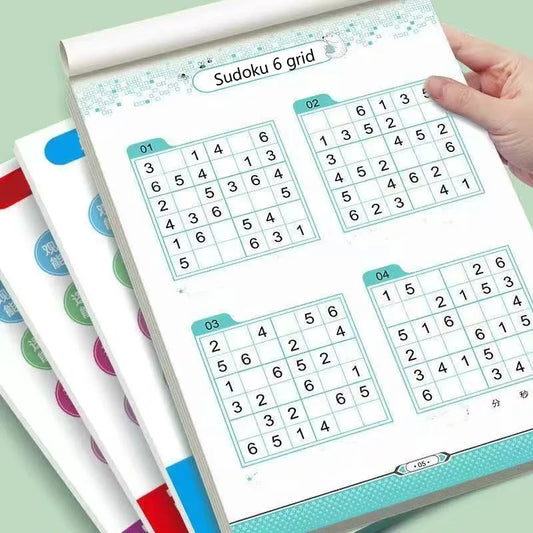 Sudoku Book Beginner Children Elementary School Student Four Six Nine Peaceful Pleasures Health and Wellness