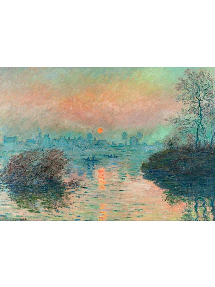 Claude Monet Canvas Print – Garden Lake Landscape Wall Art
