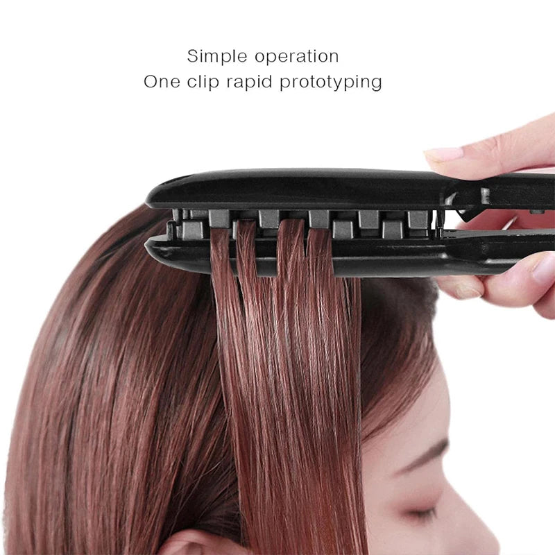 Multifunctional Professional Fluffy Iron Hair Straightener Ceramic Styling Crimping Perm Pliers Volumizing Hair Straightener Peaceful Pleasures Health and Wellness