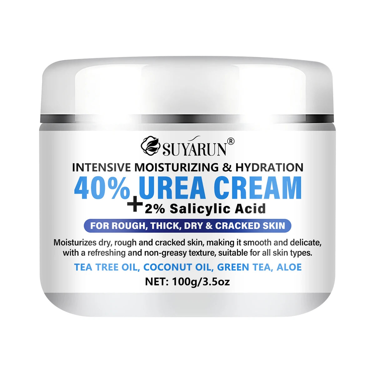 SUYARUN 40% Urea Foot Cream Stick - Moisturizing & Exfoliating, Cracked Heel Repair, Deep Hydration for Dry Feet, Long protect. Peaceful Pleasures Health and Wellness 100g