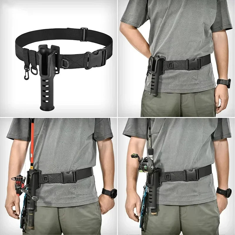 2026 Adjustable Waist Fishing Rod Holder, Portable Durable Rod Insert Bracket, Practical Outdoor Fishing Gear Accessory Peaceful Pleasures Health and Wellness