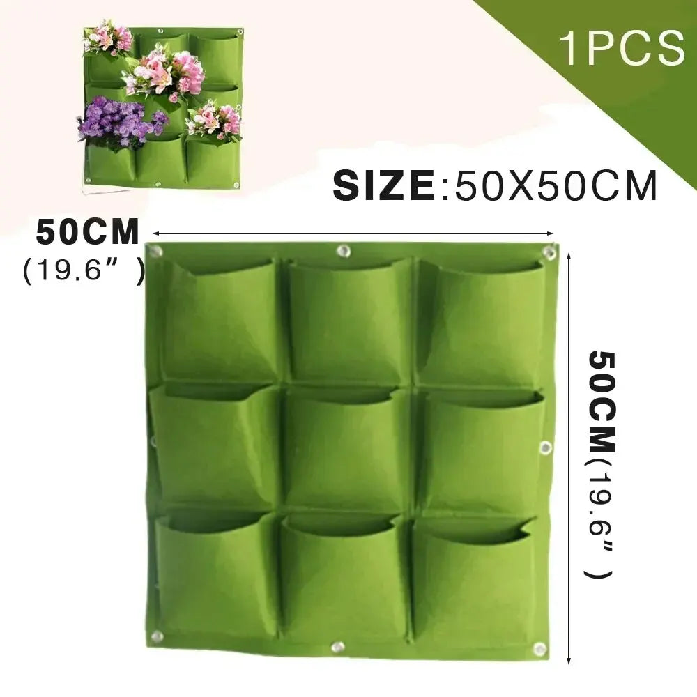 Vertical Wall Hanging Planter Bags – Felt Pocket Grow Pots