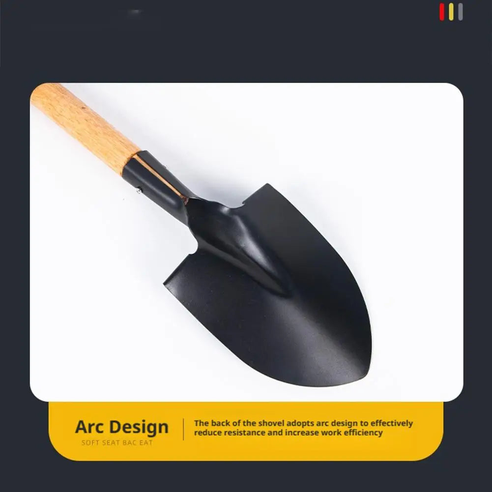 Household Tough Spatula For Growing Flowers Vegetables Wooden Handle Gardening Tools Large Small Stainless Steel Garden Shovel Peaceful Pleasures Health and Wellness