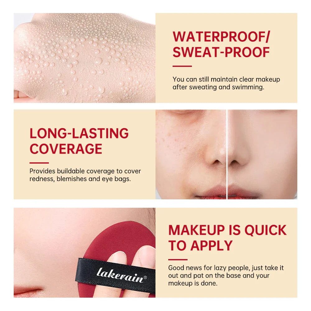 BB Cream Air Cushion Foundation – High Coverage & Waterproof