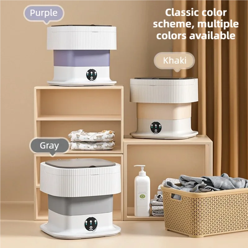10L Portable Folding Washing Machine | Timed Spin Dry
