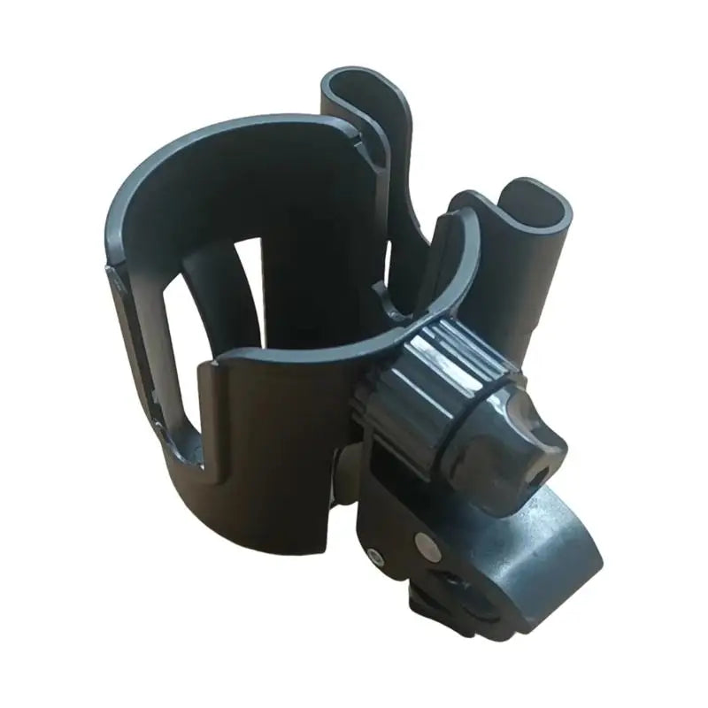 Universal Stroller Cup Holder 360° Base & Phone Pocket – Black