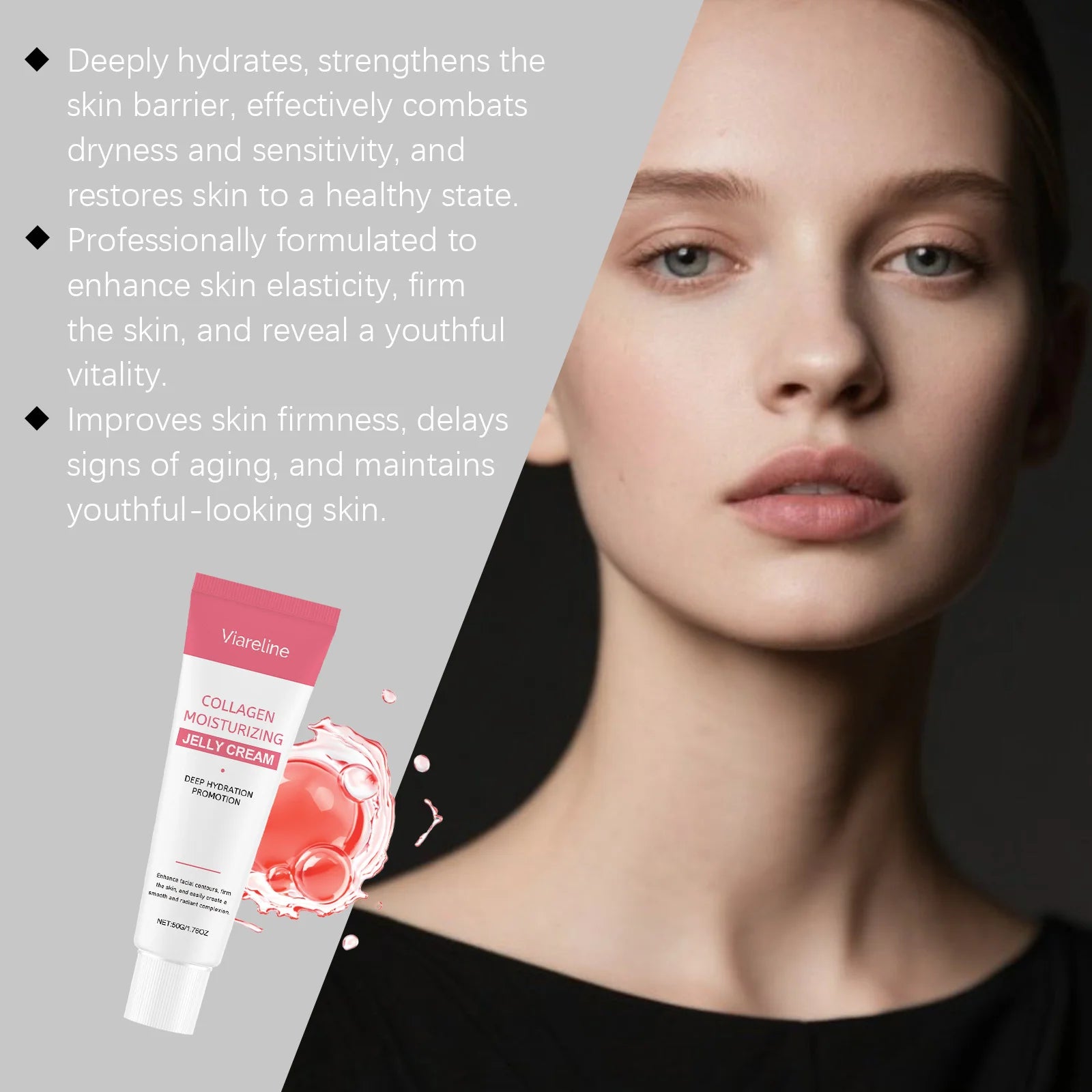 Collagen Moisturizer Brightening Revitalizing Hydrating Glowing Smoothing Firming Fade Fine Lines Soothing Repair Wrinkle Cream Peaceful Pleasures Health and Wellness