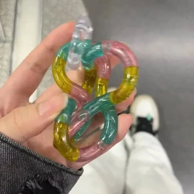 Deformable Rope Fun and Educational Fidget Toy Deformation Rope Knot Stress Relieving Toy Funny Gift for Kid Juguetes Antiestrés Peaceful Pleasures Health and Wellness