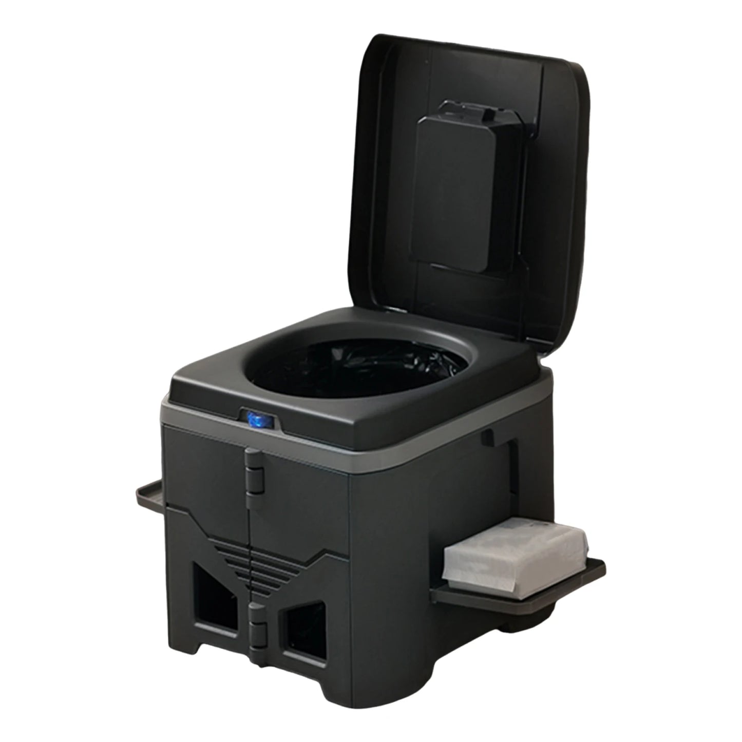 Portable Folding Toilet for Camping Car Outdoor Travel Emergency Commode Potty 150kg Load Capacity for Hiking Long Trip Peaceful Pleasures Health and Wellness