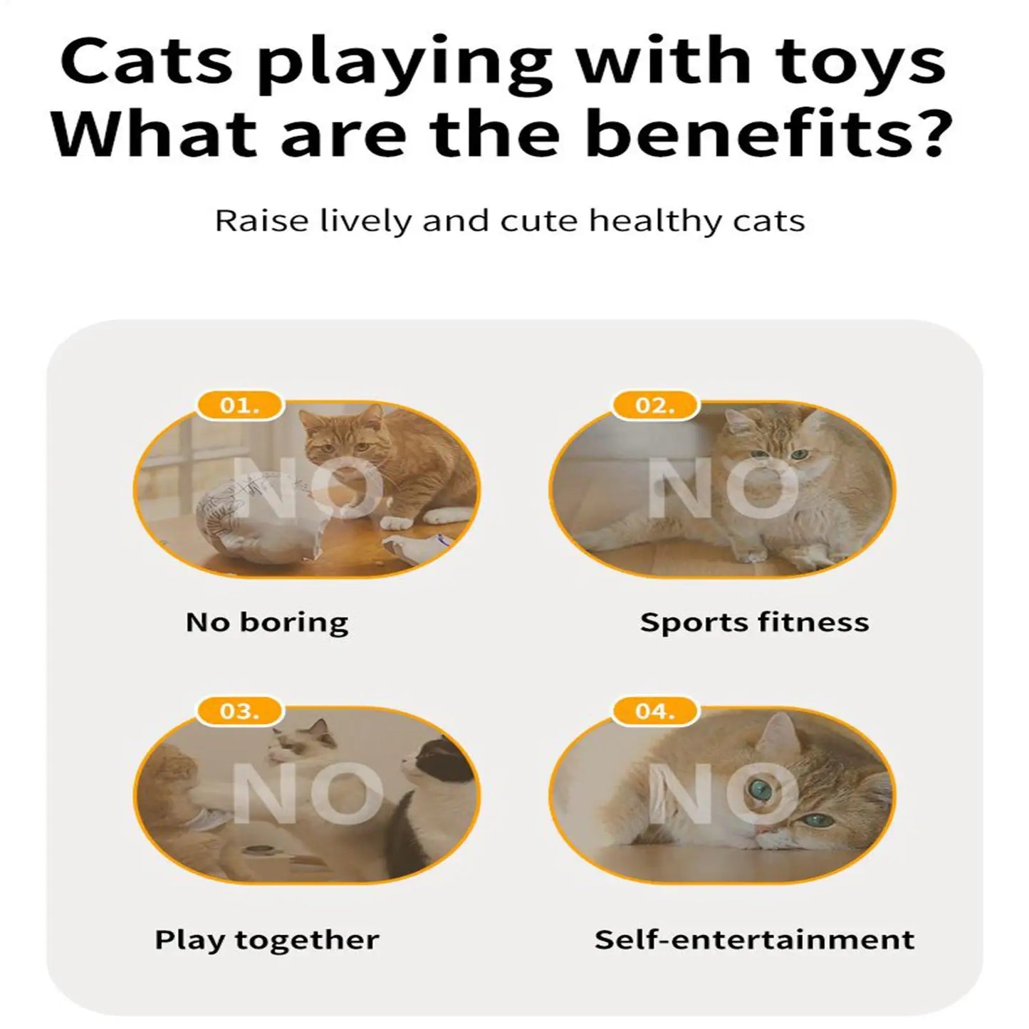 Automatic Interactive Cat Toy | Motion Sensor Tunnel for Cats Interactive Cat Toy Peaceful Pleasures Health and Wellness