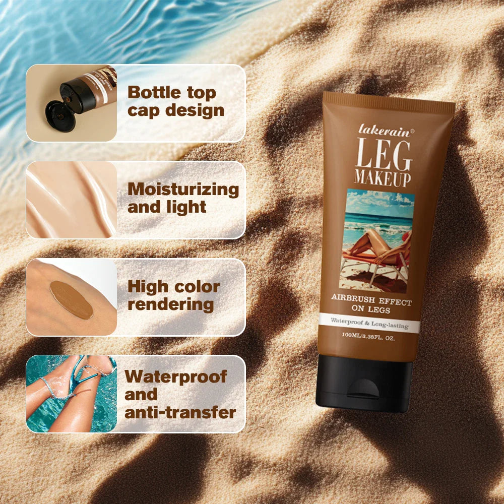 Lakerain Leg Makeup Lotion – Waterproof Body Foundation 100ml
