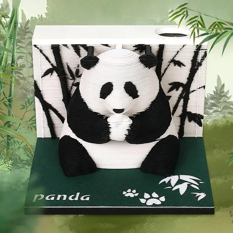 2027 3D Tear-Away Desk Calendar | Paper Carving Art Notepad