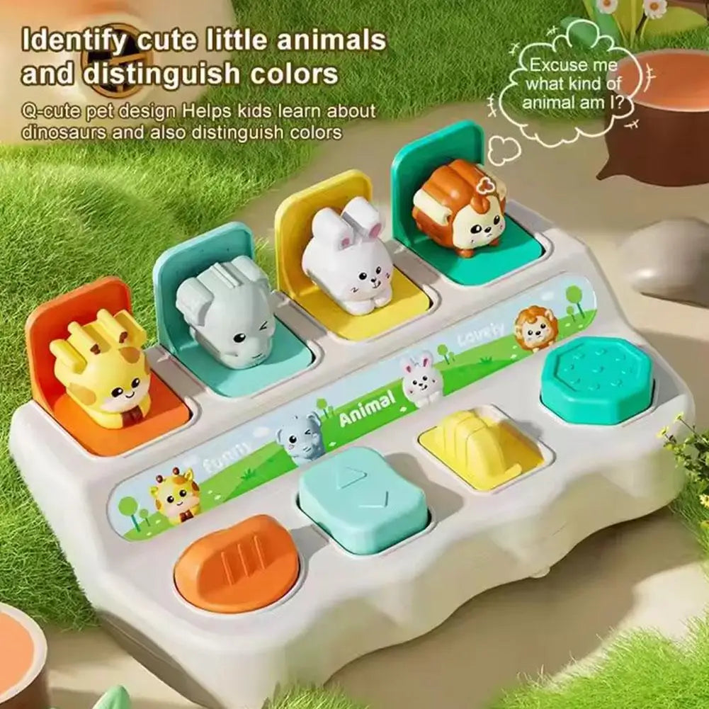 Montessori Pop-Up Animal Toy Box | Logic & Motor Skills for Kids