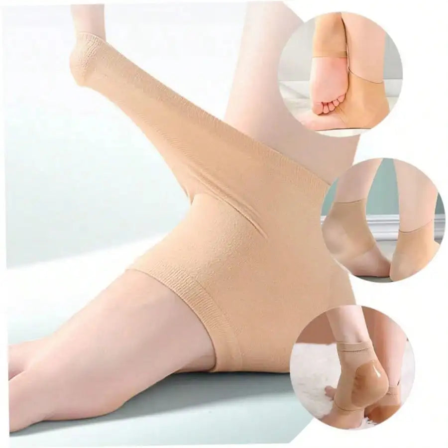 Gel Heel Socks Open Toe | Moisturizing Arch Support – 1 Pair