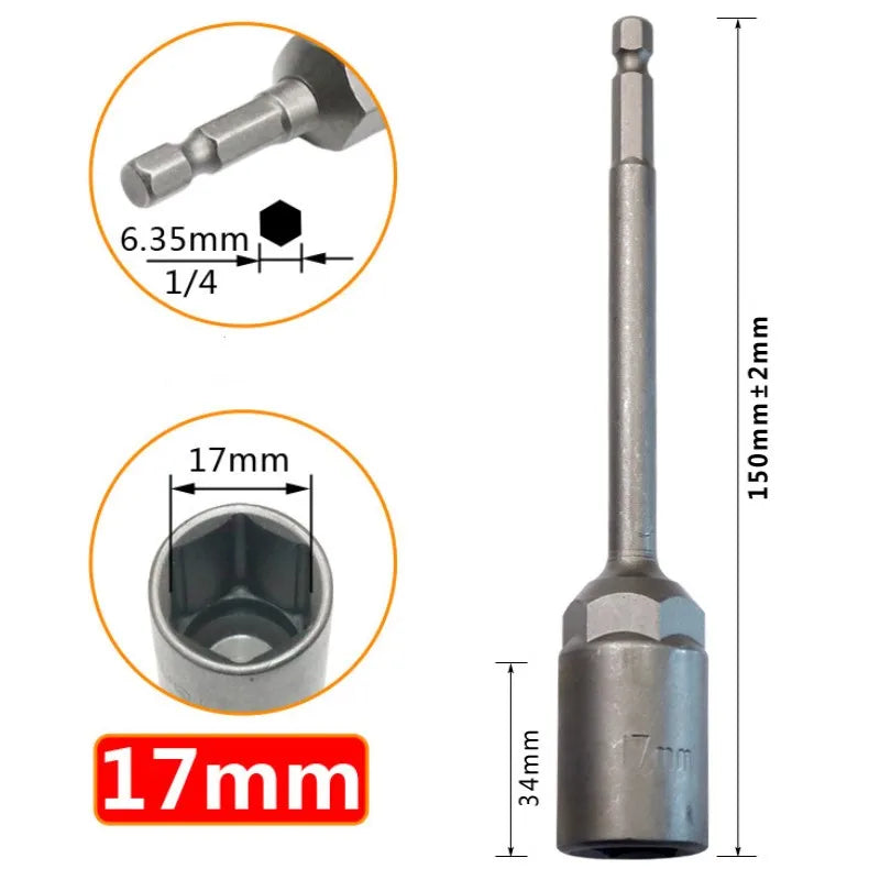 Socket Hexagon Nut Driver Drill Bit Adapter 5 5- Electric Wrench