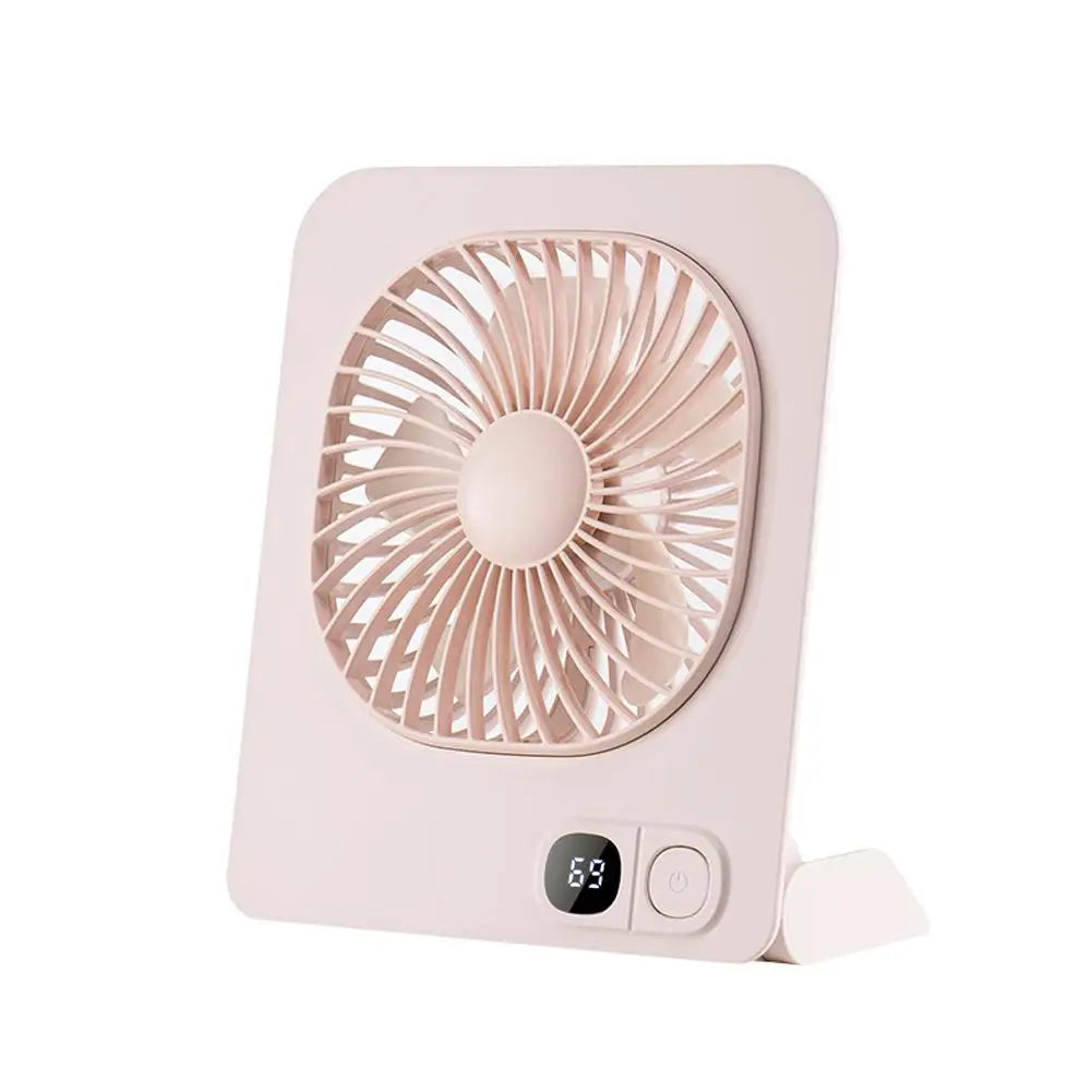 Magnetic Desk Fan USB Rechargeable Portable Electric Fan for Office Student Home Desktop Tabletop Daily Use Quiet Electronics Peaceful Pleasures Health and Wellness Pink