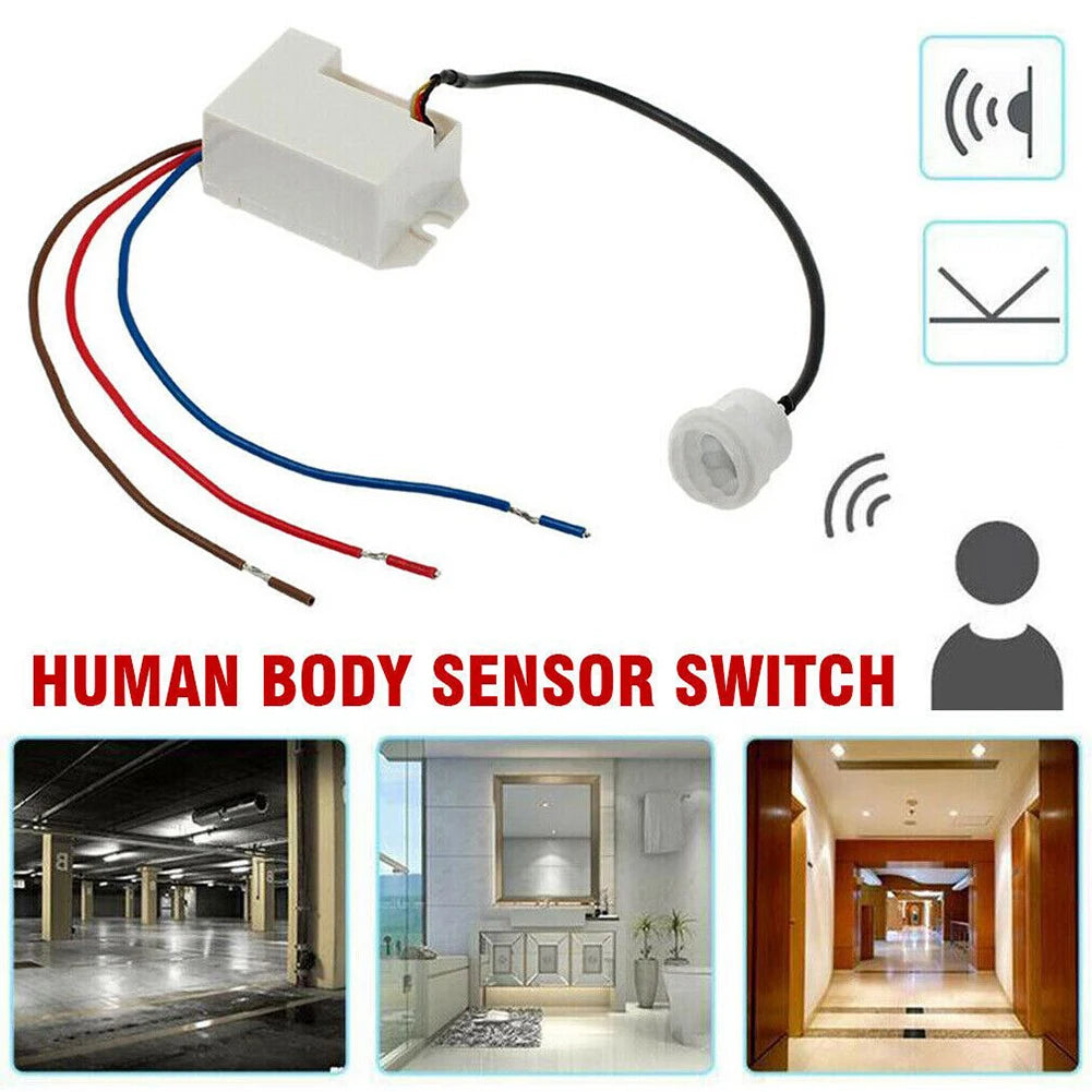 360 Mini Recessed PIR Ceiling Occupancy Motion Sensor Detector Light