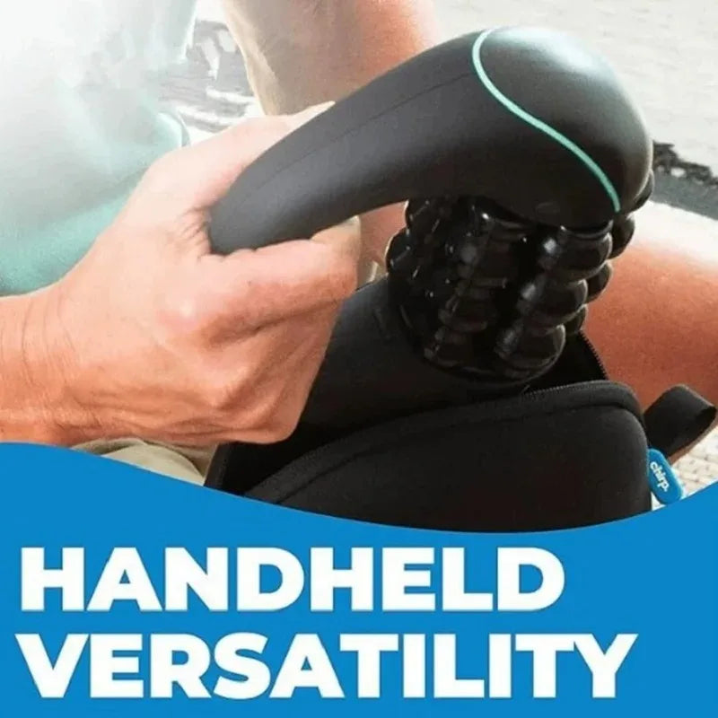 Mini Rolling Percussive Massager Whole Body Fatigue Relief Deep Tissue and Muscle Recovery Rechargeable Powerful 3-Speed Spin Peaceful Pleasures Health and Wellness