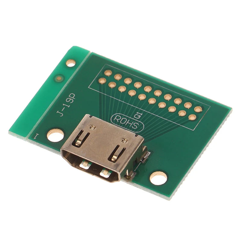 HDMI 19-Pin Test Socket Adapter PCB Breakout Board PCB Breakout Board Peaceful Pleasures Health and Wellness board