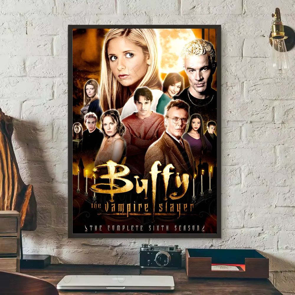Vintage Buffy The Vampire Poster HD art sticky wall waterproof home living room bedroom bar aesthetic decoration Peaceful Pleasures Health and Wellness