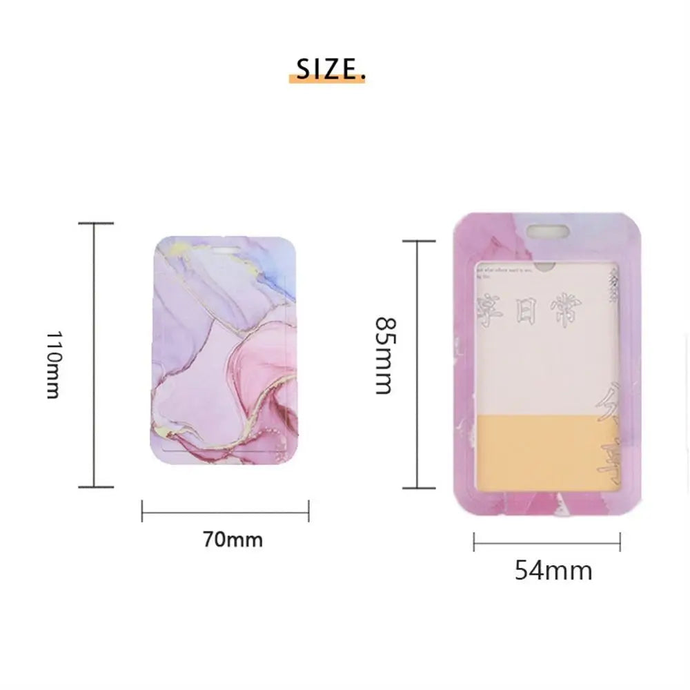 Office Supply Credit Card Keyrings Men And Women Pass Card ID Card Holder Credential Holder Lanyard Card Holder Card Straps Peaceful Pleasures Health and Wellness