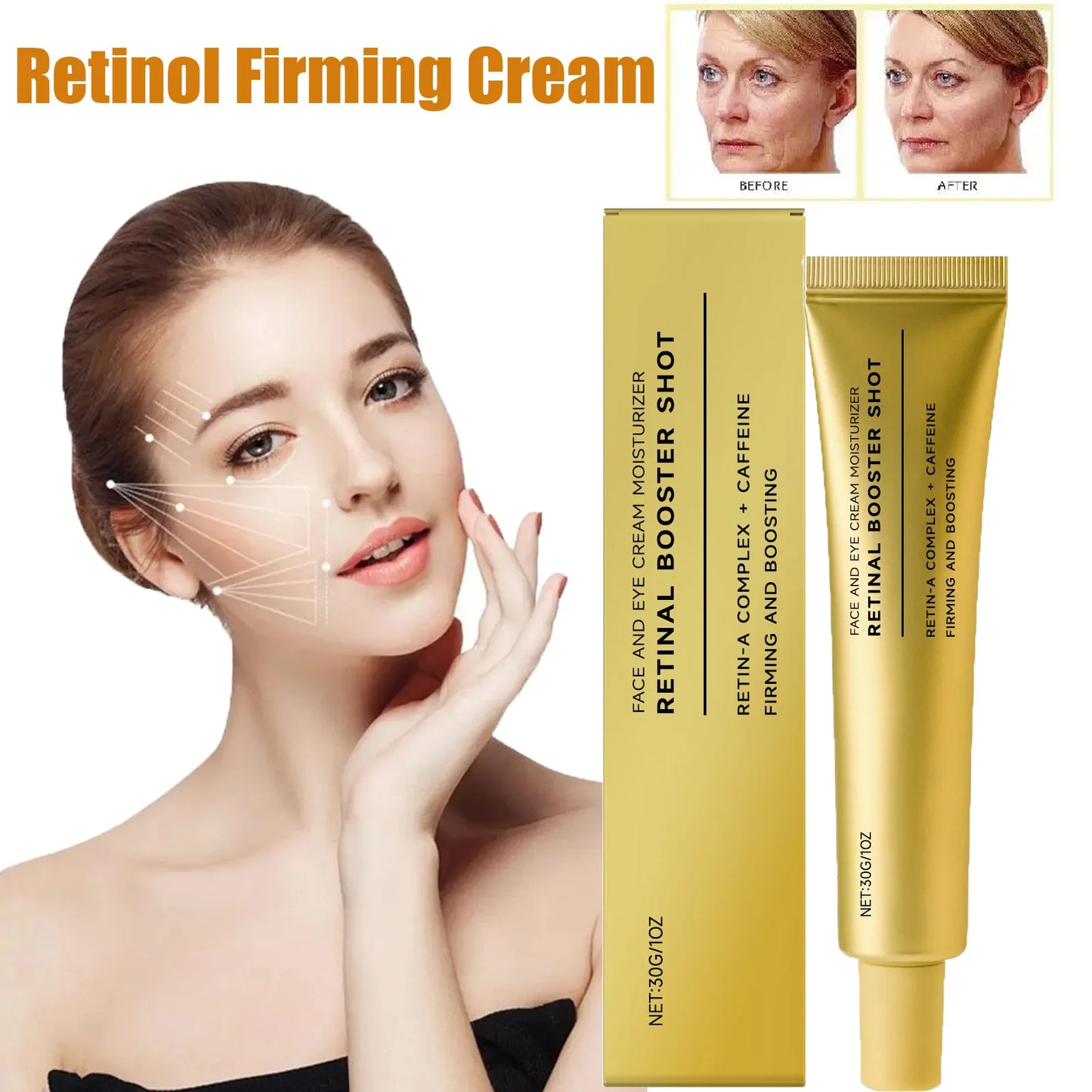 Retinol Firming Cream with Caffeine – Anti-Aging Night Cream