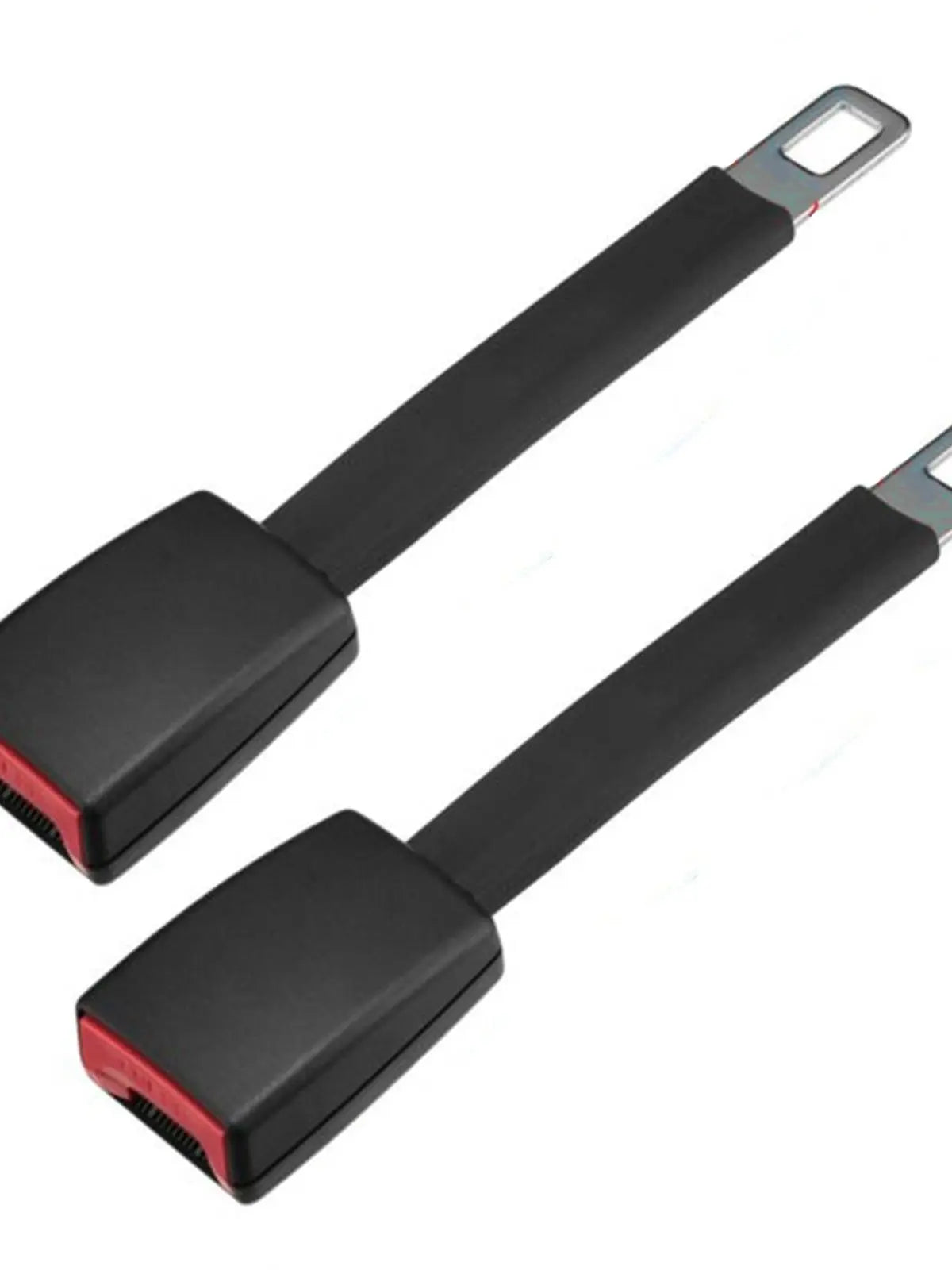 2PCS Car Seat Safety Belt Extender Clip Extension Auto Fasteners Buckle for Tongue Adapter Automotive Accessories Universal Peaceful Pleasures Health and Wellness black