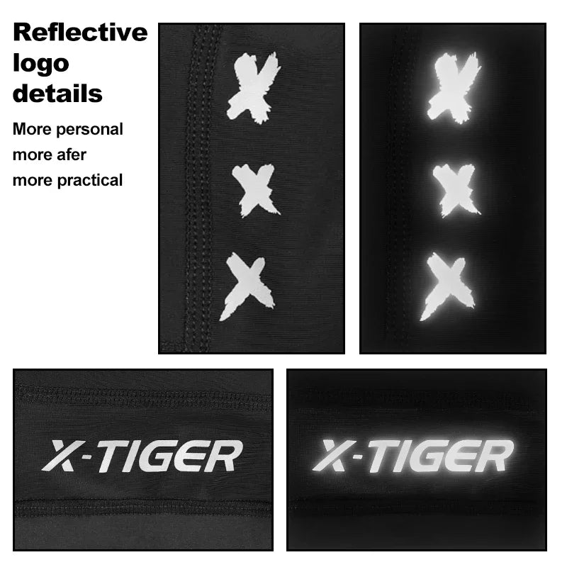 X-TIGER Men's 5D Padded Cycling Shorts – Reflective & Breathable