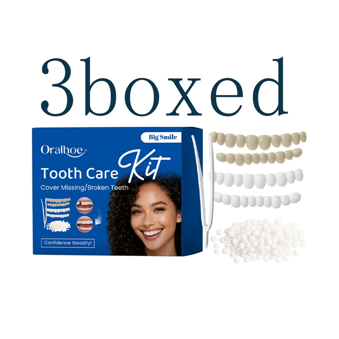 Denture Beauty Kit – Cosmetic Tooth Veneers for a Natural Smile