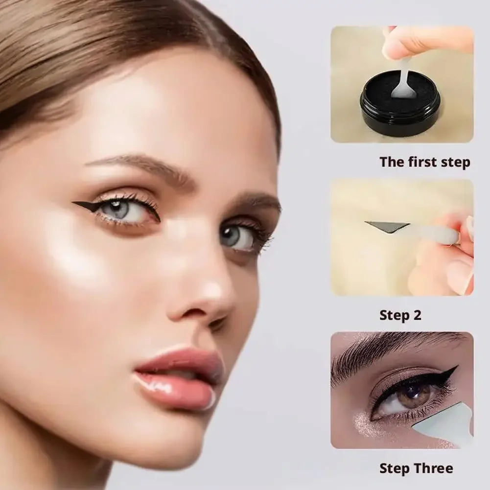Double Ended Eye Eyeliner Stamps Set Eye Shadow Cosmetic Easy To Color Eye Liner Stamping Stencil Accessories Lash Make Up Tools Peaceful Pleasures Health and Wellness