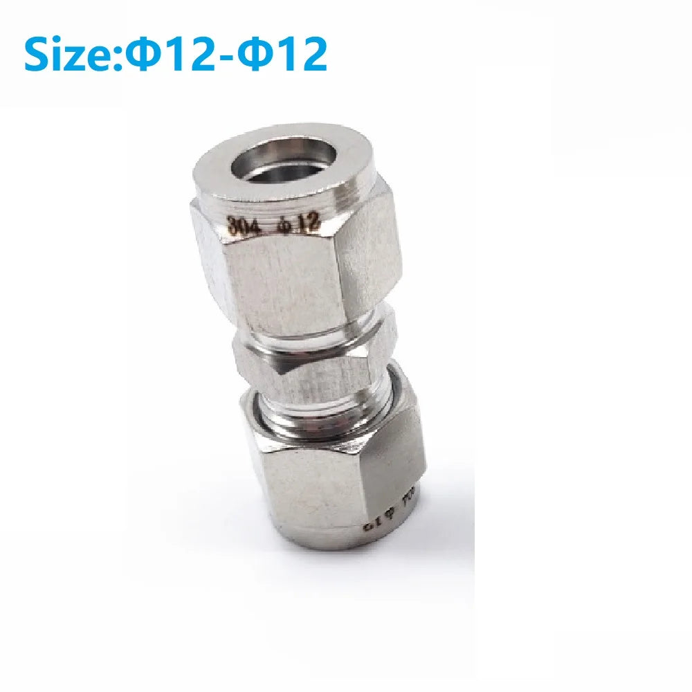 Stainless Steel Double Ferrule Compression Tube Fitting 3–12mm