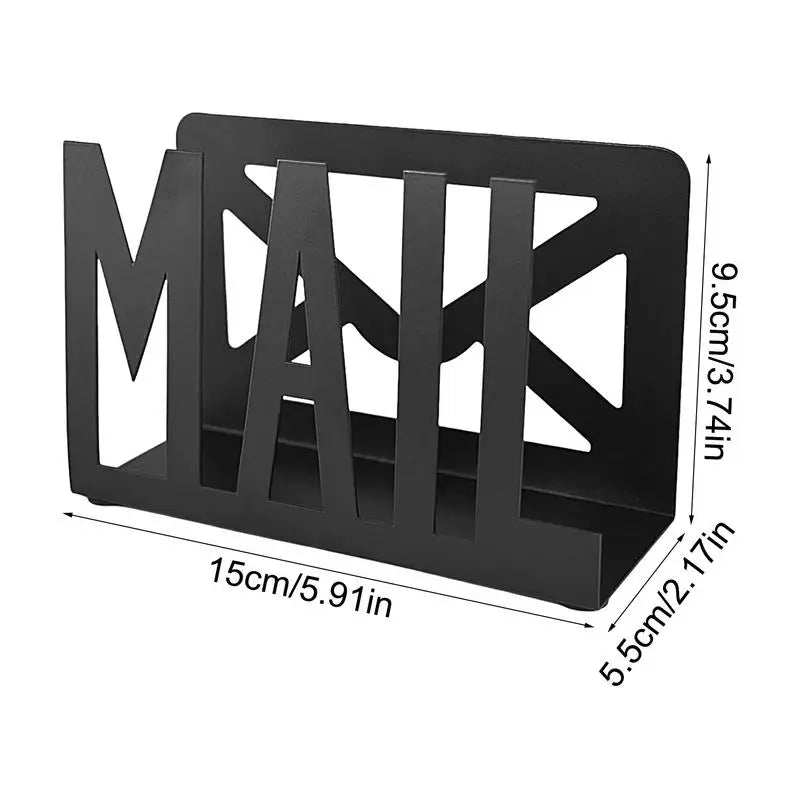 Mail Holder for Desk Countertop Mail Holder Envelope Organizer Cutout Mail Design Envelope Holder Letter Organizer Metal Letter Peaceful Pleasures Health and Wellness