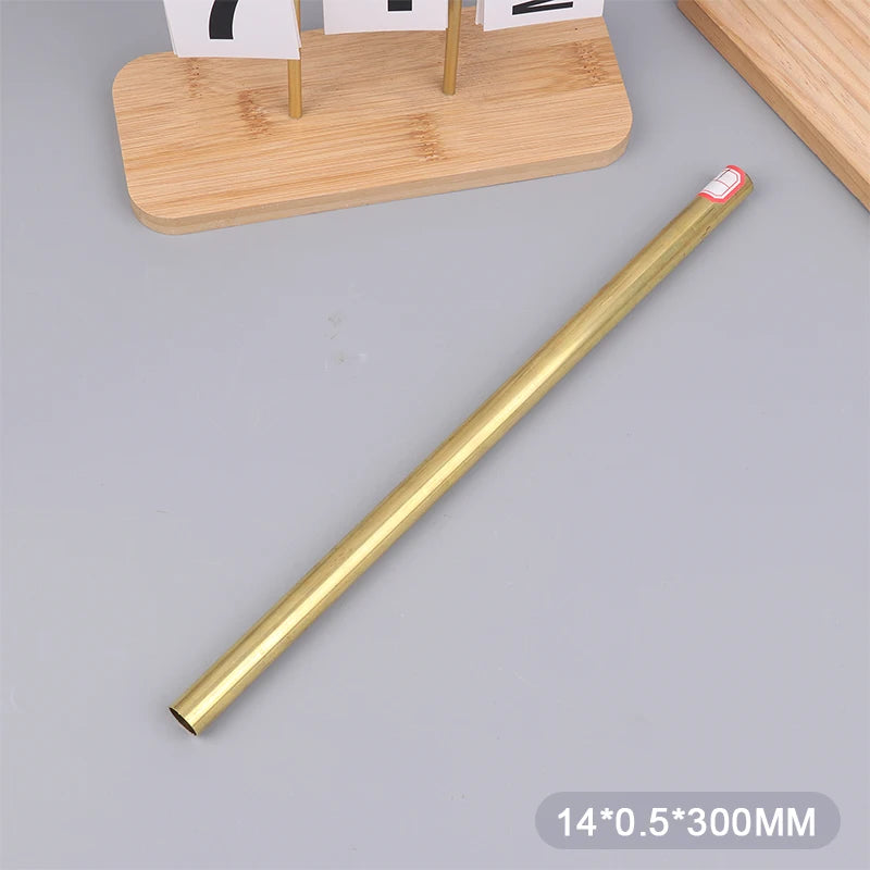 Brass Tube Dia 2/3/4/5/6/7/8/9/10/11/12/13/14/15mm Length 300mm 0.5mm Wall Brass Pipe Modelmaking Rod Cutting Tool Replacement Peaceful Pleasures Health and Wellness 14mm