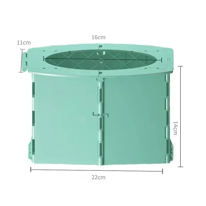 Baby Potty Portable Baby Toilet Seat Kids Potty Foldable Potty Training Basin Outdoor Travel Basin Bag Sturdy and Easy to Clean Peaceful Pleasures Health and Wellness