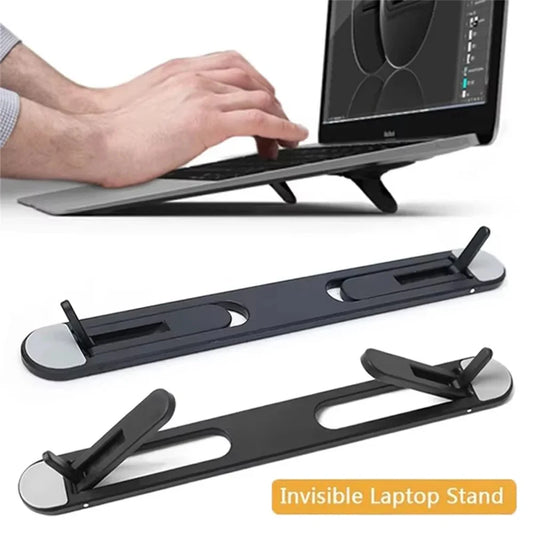 Foldable Ergonomic Laptop Stand | Portable Notebook Riser Laptop Stand Peaceful Pleasures Health and Wellness
