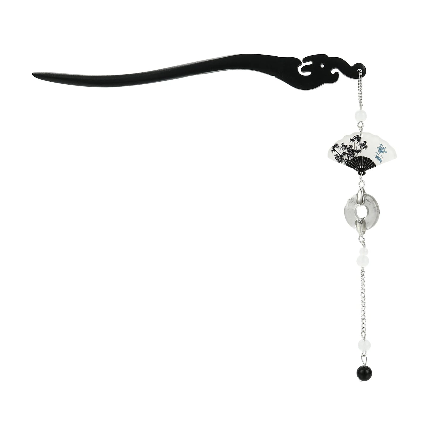 Chinese Floral Hair Chopsticks Long Straight Hair Stick with Pearl Flower Design for Pairing with Chinese Style Clothes Peaceful Pleasures Health and Wellness 1 XXS