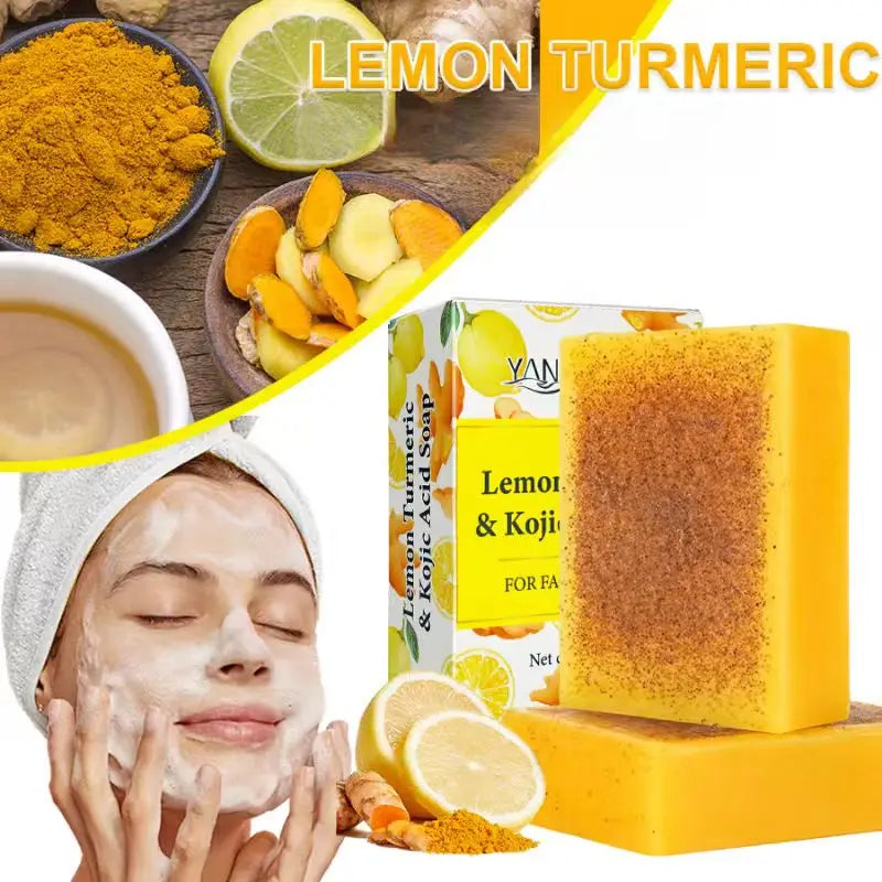 Turmeric & Lemon Granule Soap – Deep Cleansing 2-Pack