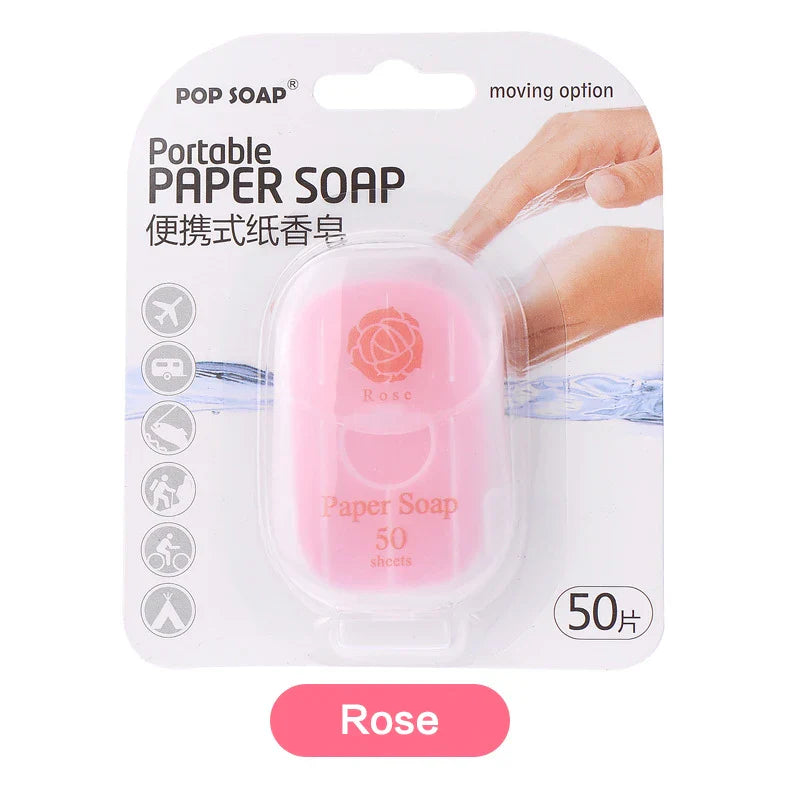 Portable Paper Soap Sheets – Disposable Travel Hand Wash
