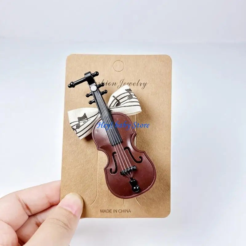 Music Note Hair Clips for Girls – Piano & Violin Barrettes