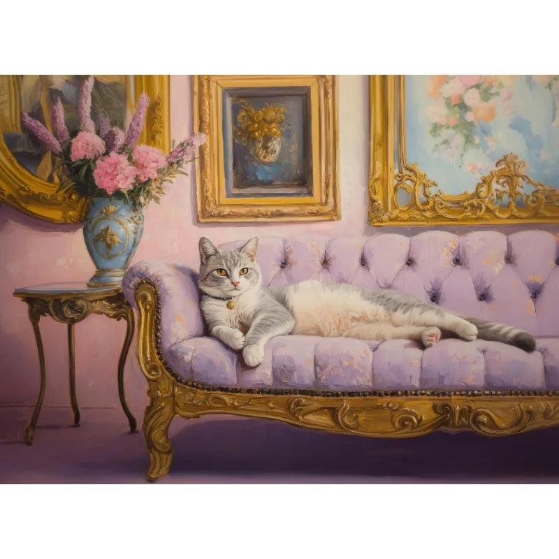 Vintage Trendy Cute Black Cat with Disco Ball&Tropical Drink Cocktail Poster Canvas Painting Wall Art Pictures Home Decor Gift Peaceful Pleasures Health and Wellness 12 20x30cm Unframed