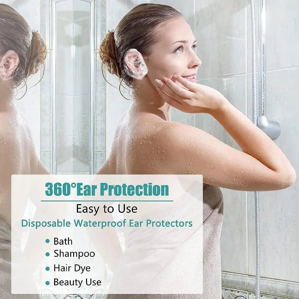 Disposable Waterproof Ear Covers for Hair Dyeing – 100 Pack Peaceful Pleasures Health and Wellness