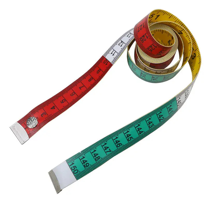 1.5m Tape Measure Double-sided Sewing Ruler with a Snap Button Tailor Measuring Tool Soft Band Tape Body Measuring Ruler Home Peaceful Pleasures Health and Wellness 2pcs