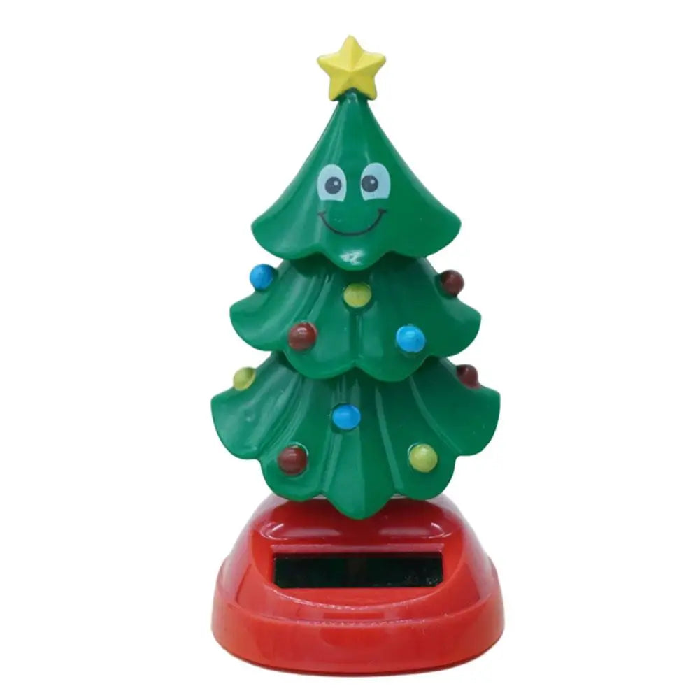 Solar Dancing Christmas Tree Car Ornament 2025 | Dashboard Car Dashboard Ornament Peaceful Pleasures Health and Wellness C