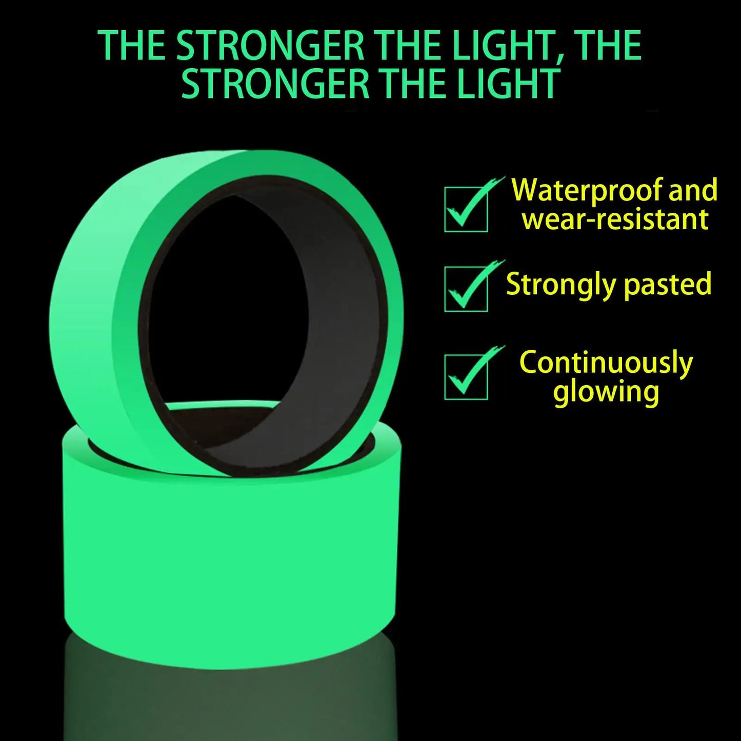 Glow In The Dark Tape – Fluorescent Stair & Safety Tape