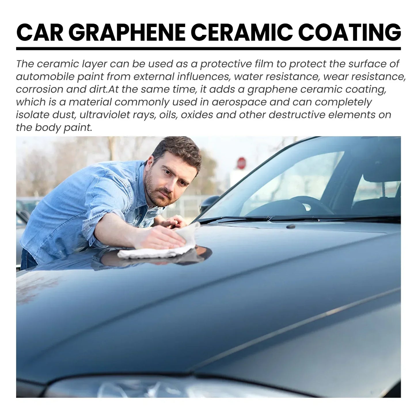 70ML Nano Ceramic Coating Graphene 9H Pro Hydrophobic Paint Protection Car High Temperature Resistance Scratch Resistance Peaceful Pleasures Health and Wellness