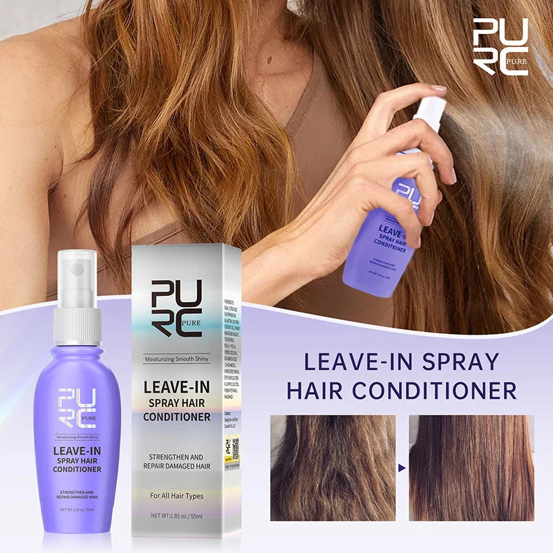 PURC Keratin Hair Mask & Leave-In Conditioner Set | Anti-Frizz