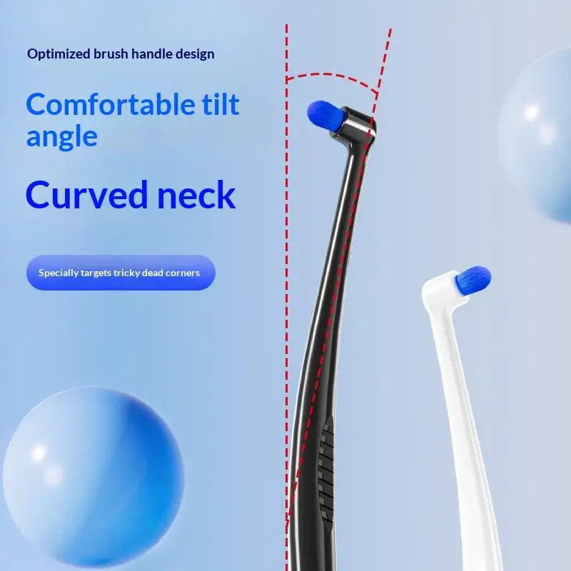 Small Head Single Bundle Interdental Brush Teeth Cleaning Toothbrush Deep Oral Cleaning Soft Bristle Colorful Small Head Brush Peaceful Pleasures Health and Wellness